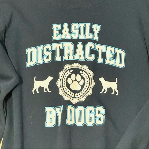 Junior Statement Sweatshirt Lot/More Love, What’s Mood Today, Distracted by Dogs - Picture 16 of 16